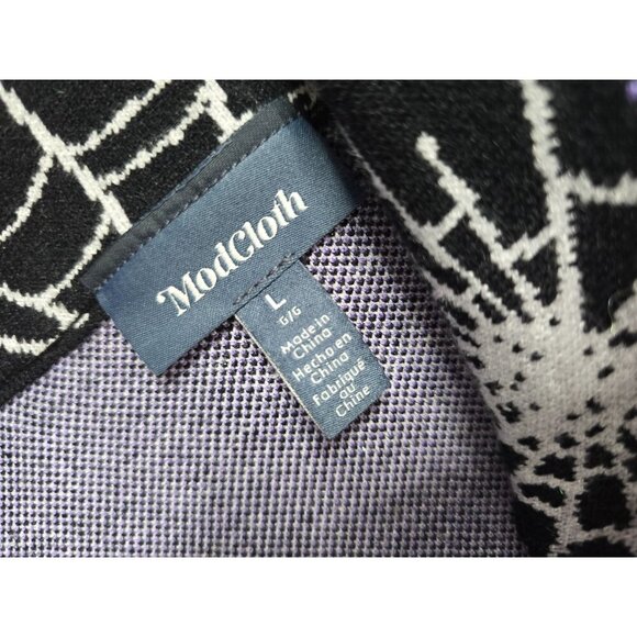 ❤️Modcloth The Wonderful Webs We Weave Halloween Sweater Goth Cardigan - Picture 6 of 10